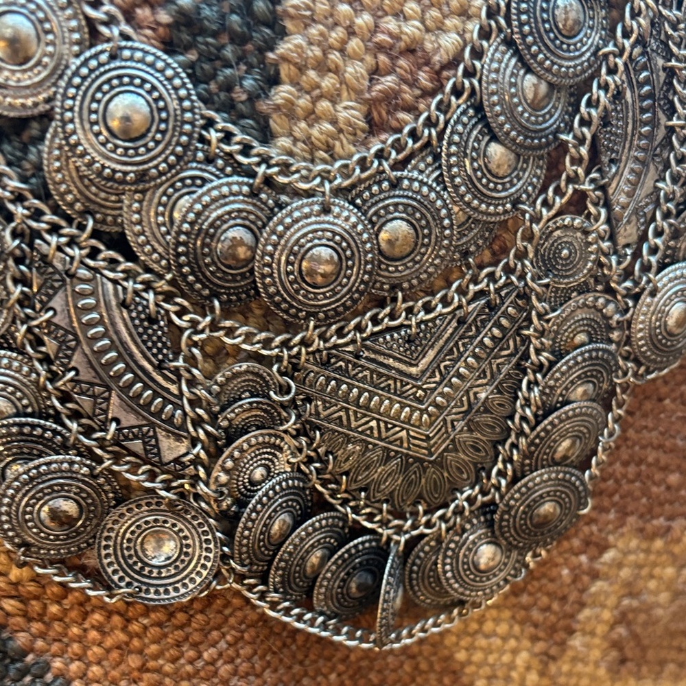 Silver Statement Necklace - image 6